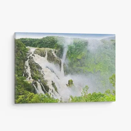 Quadro su tela cascata maestosa di Barron Falls • Wallissimo®