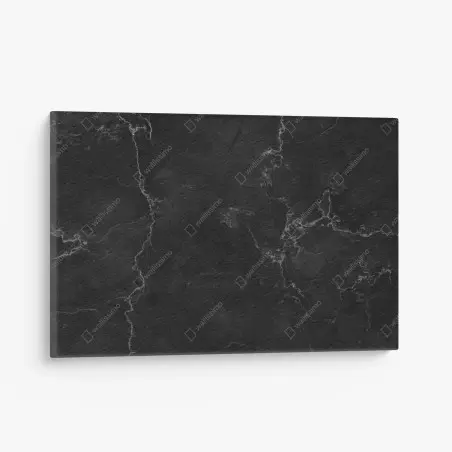 Quadro su tela marmo nero venato elegante • Wallissimo®