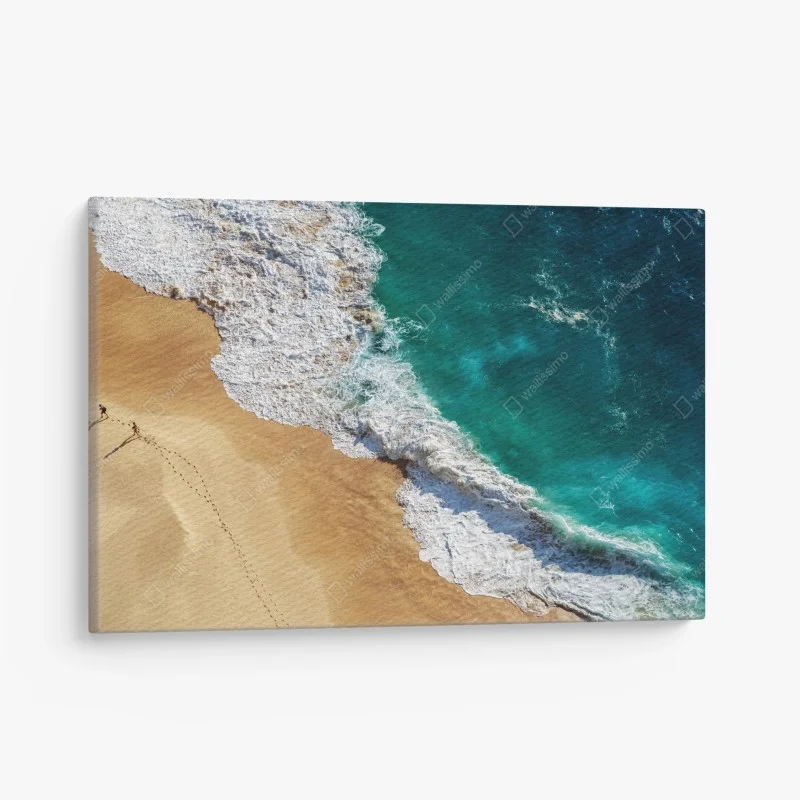 Quadro su tela panorama aereo di Kelingking Beach, Nusa Penida