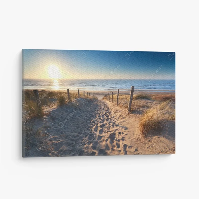 Quadro su tela tramonto sulle dune di Zandvoort