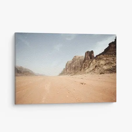 Quadro su tela orizzonte infinito di Wadi Rum • Wallissimo®