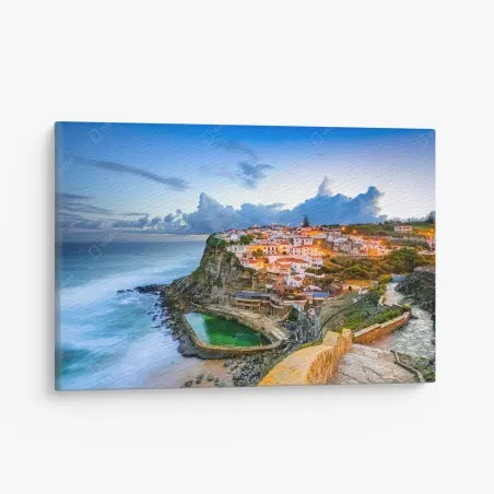 Quadro su tela scorcio romantico di Azenhas do Mar • Wallissimo®
