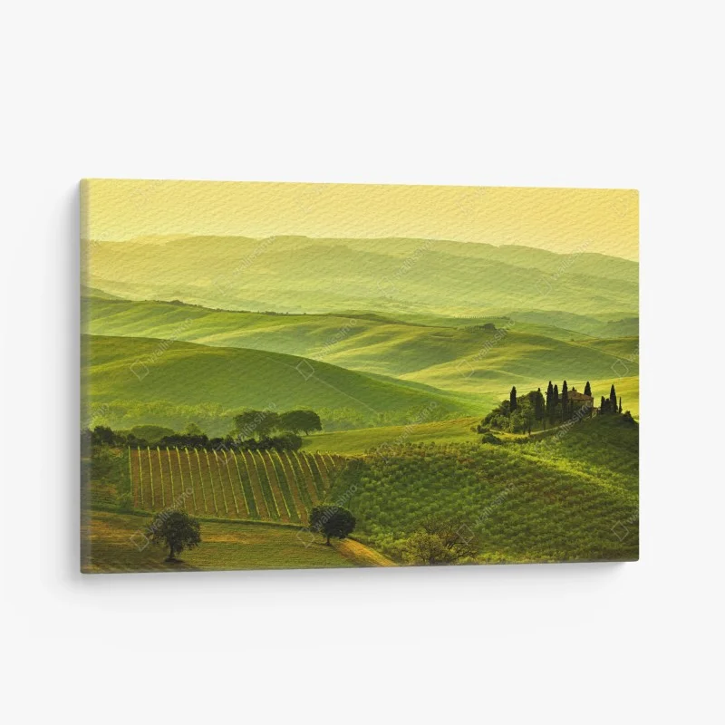 Quadro su tela colline dorate della Toscana