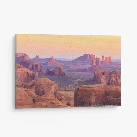Quadro su tela paesaggio desertico al tramonto a Monument Valley • Wallissimo®