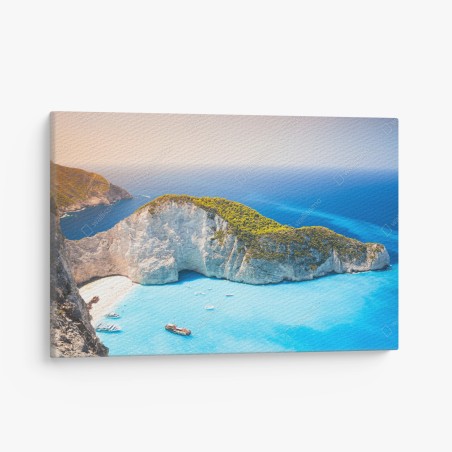 Quadro su tela fuga a Navagio, Zakynthos • Wallissimo®