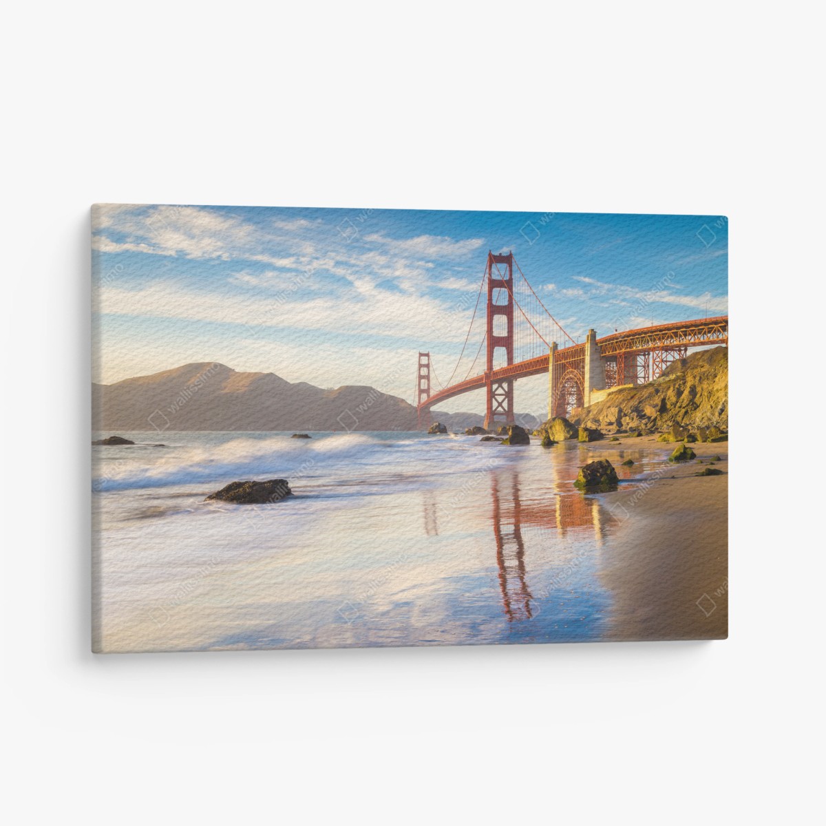 Quadro su tela tramonto sul Golden Gate a San Francisco • Wallissimo®
