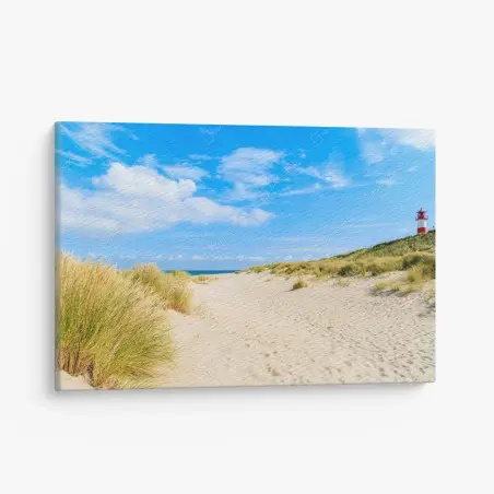 Quadro su tela serenità delle dune di Ellenbogen, Sylt • Wallissimo®