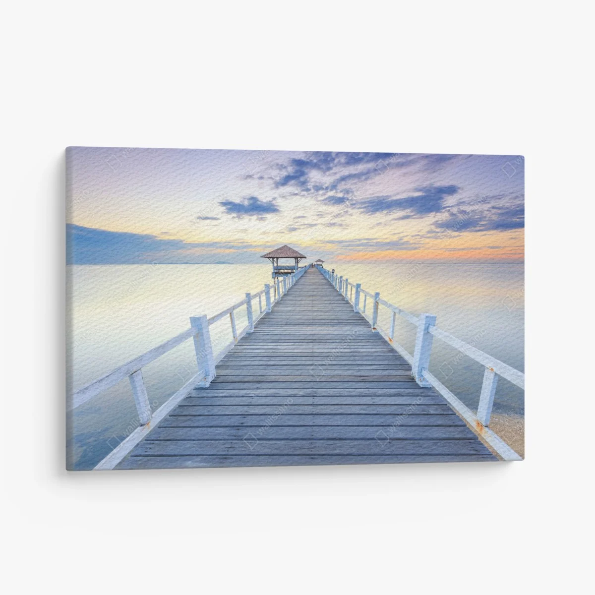 Quadro su tela molo di legno al tramonto • Wallissimo® Quadro su tela molo di legno al tramonto • Wallissimo®