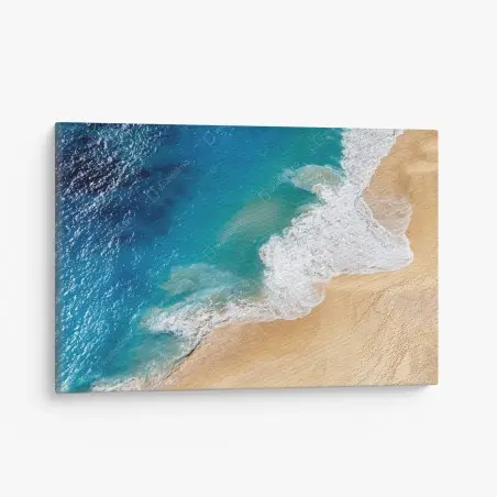 Quadro su tela spiaggia tropicale vista aerea • Wallissimo®