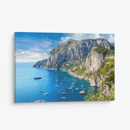 Quadro su tela panorama estivo di Capri • Wallissimo®