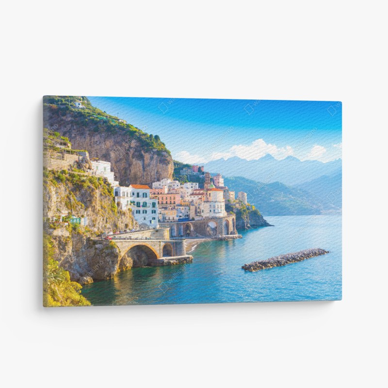 Quadro su tela veduta della Costiera Amalfitana sul mare