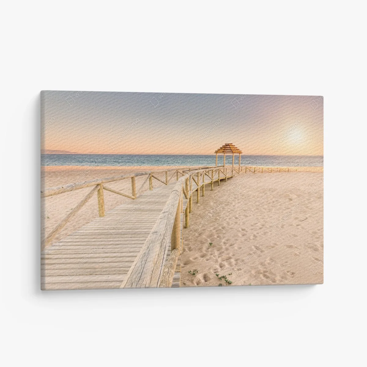 Quadro su tela passerella verso il mare di Trafalgar, Cadice • Wallissimo® Quadro su tela passerella verso il mare di Trafalgar, Cadice • Wallissimo®