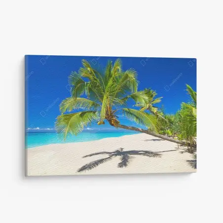 Quadro su tela paesaggio tropicale sulla spiaggia • Wallissimo®