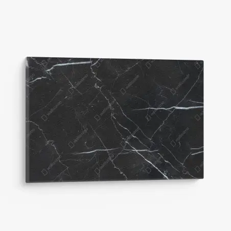Quadro su tela marmo nero venato per pareti di design • Wallissimo®