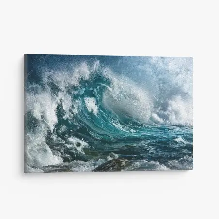 Quadro su tela energia dell'oceano in movimento • Wallissimo®