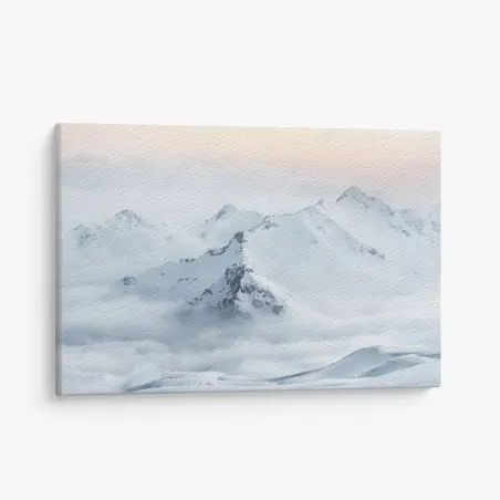 Quadro su tela cime innevate del Caucaso • Wallissimo®