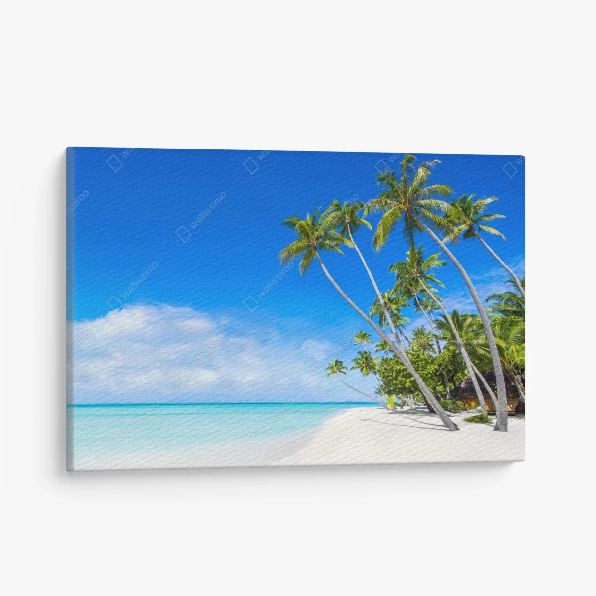 Quadro su tela paradiso tropicale con palme e mare turchese • Wallissimo® Quadro su tela paradiso tropicale con palme e mare turchese • Wallissimo®