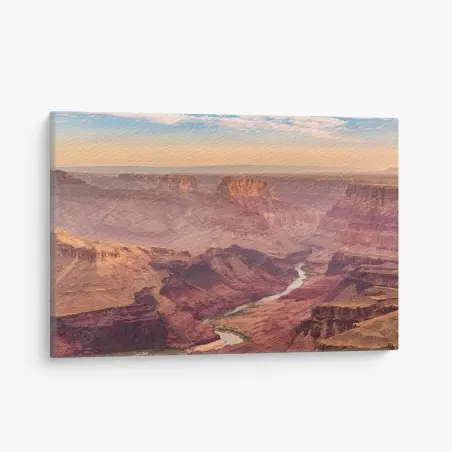 Quadro su tela panorama del Grand Canyon al tramonto • Wallissimo®