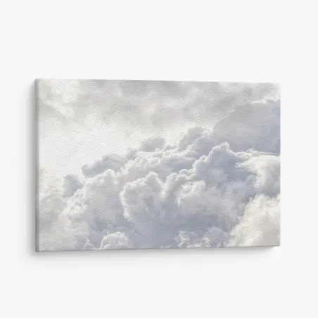 Quadro su tela manto di nuvole eteree • Wallissimo®