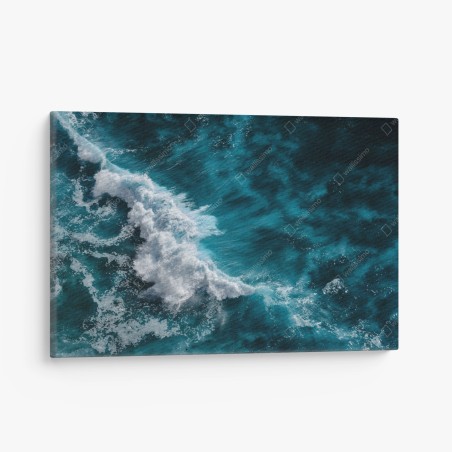 Quadro su tela energia dell'oceano in movimento • Wallissimo®