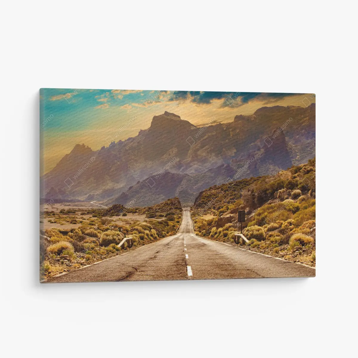 Quadro su tela strada verso il parco naturale di Tenerife • Wallissimo®