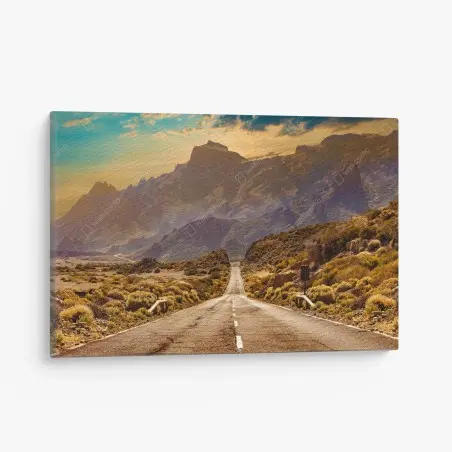 Quadro su tela strada verso il parco naturale di Tenerife • Wallissimo®