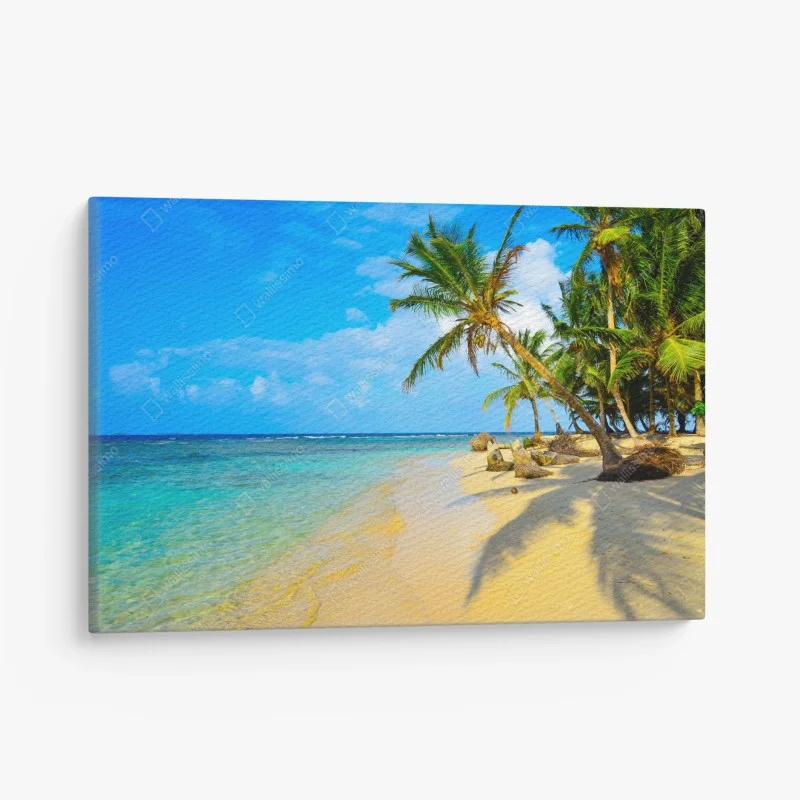 Quadro su tela spiaggia tropicale al sole