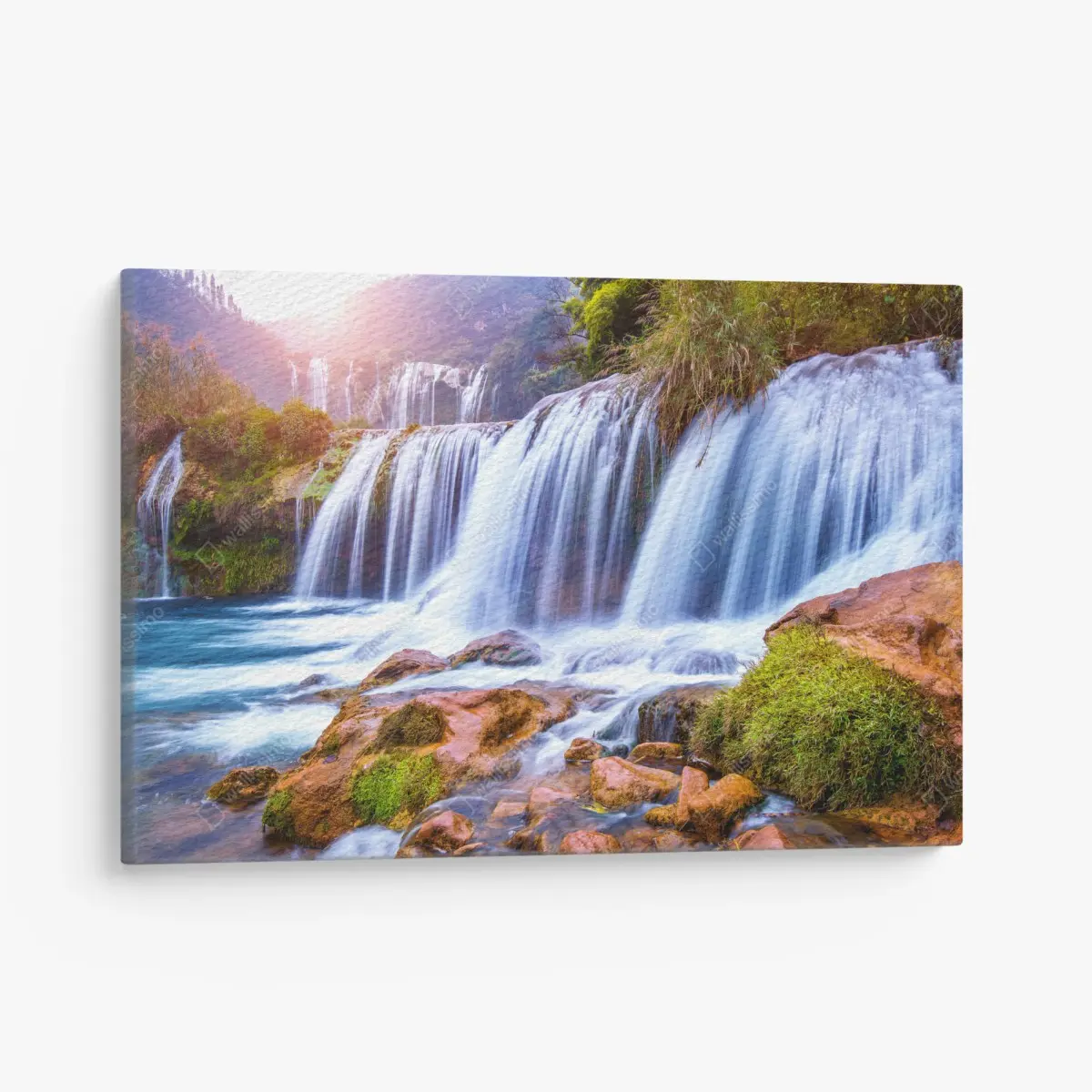 Quadro su tela panorama sereno della cascata di Jiulong a Luoping, Cina • Wallissimo®