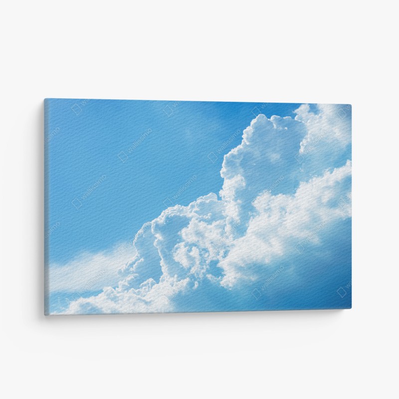 Quadro su tela nuvole soffici nel cielo azzurro