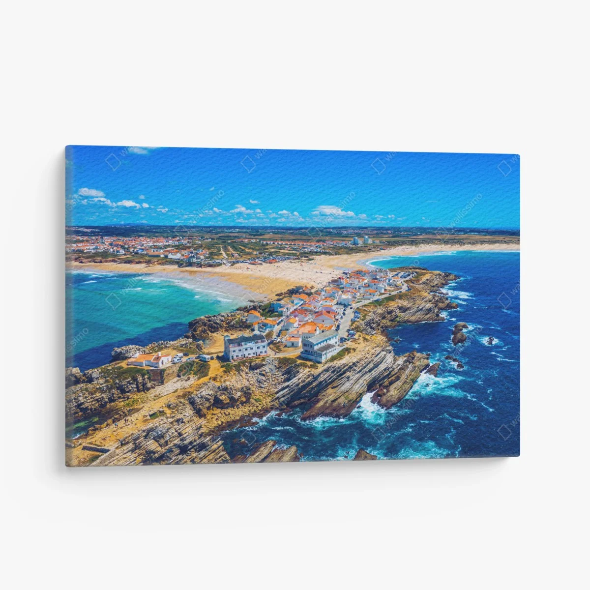 Quadro su tela paesaggio costiero di Baleal, Peniche • Wallissimo® Quadro su tela paesaggio costiero di Baleal, Peniche • Wallissimo®