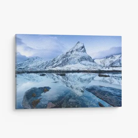 Quadro su tela riflessi artici in Norvegia • Wallissimo®