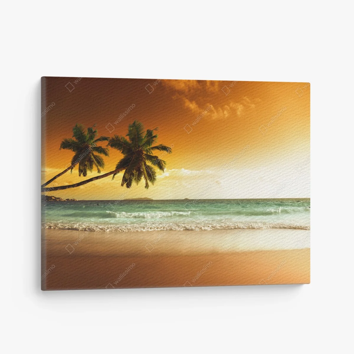 Quadro su tela tramonto tropicale sui Caraibi • Wallissimo® Quadro su tela tramonto tropicale sui Caraibi • Wallissimo®