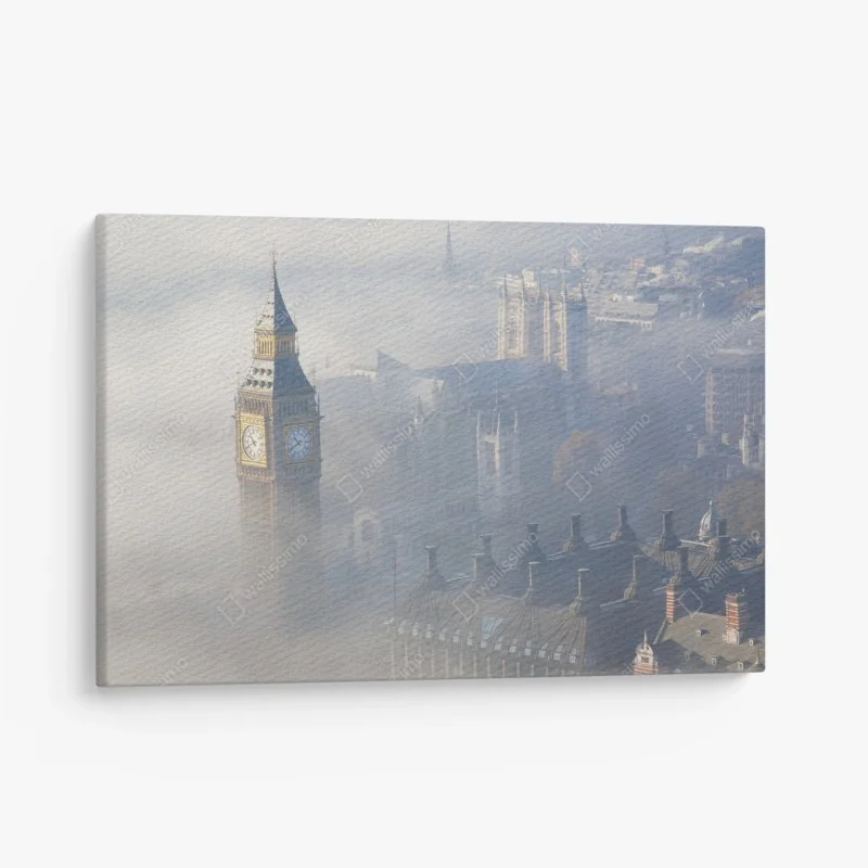 Quadro su tela panorama aereo di Westminster a Londra