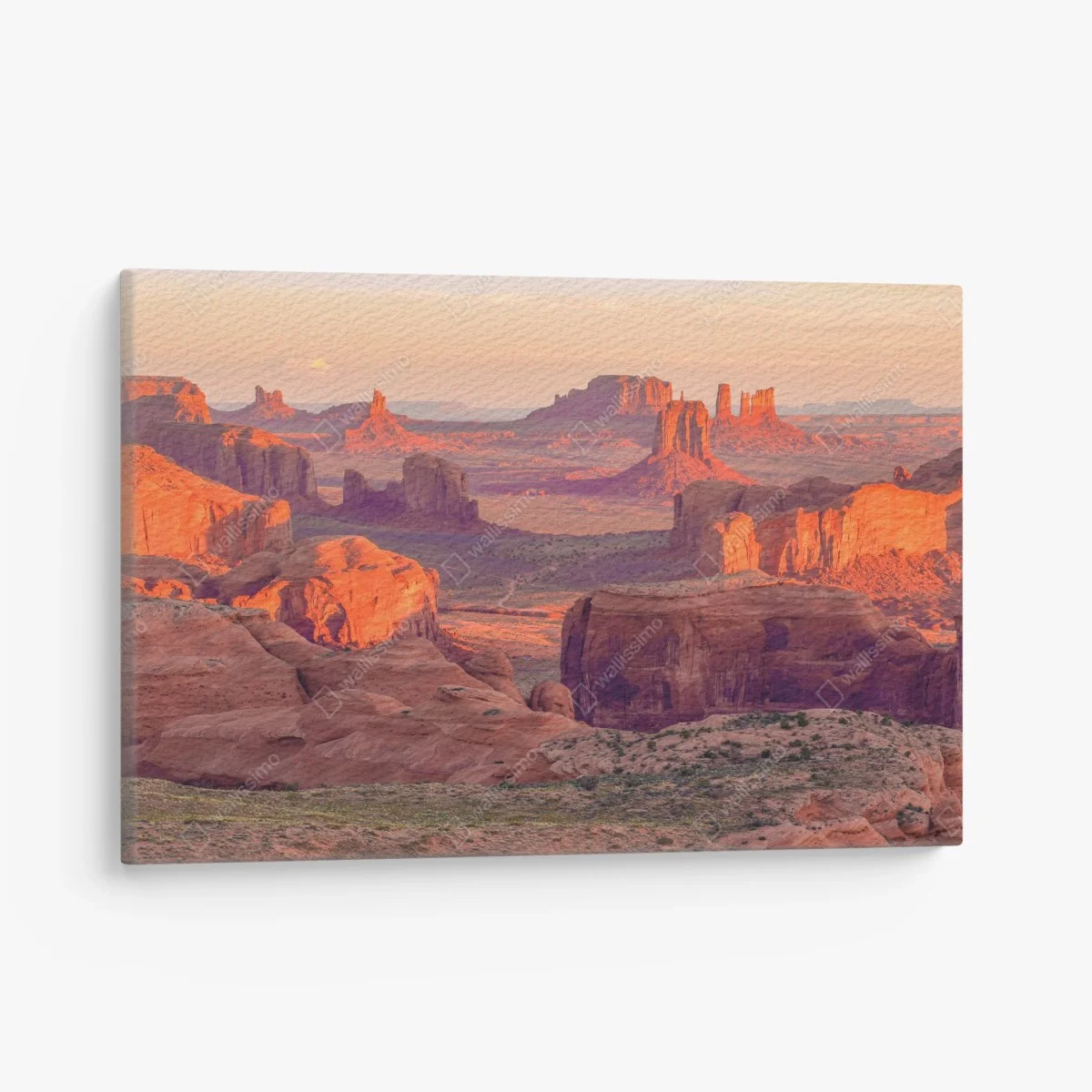 Quadro su tela panorama epico di Monument Valley da Hunts Mesa • Wallissimo® Quadro su tela panorama epico di Monument Valley da Hunts Mesa • Wallissimo®