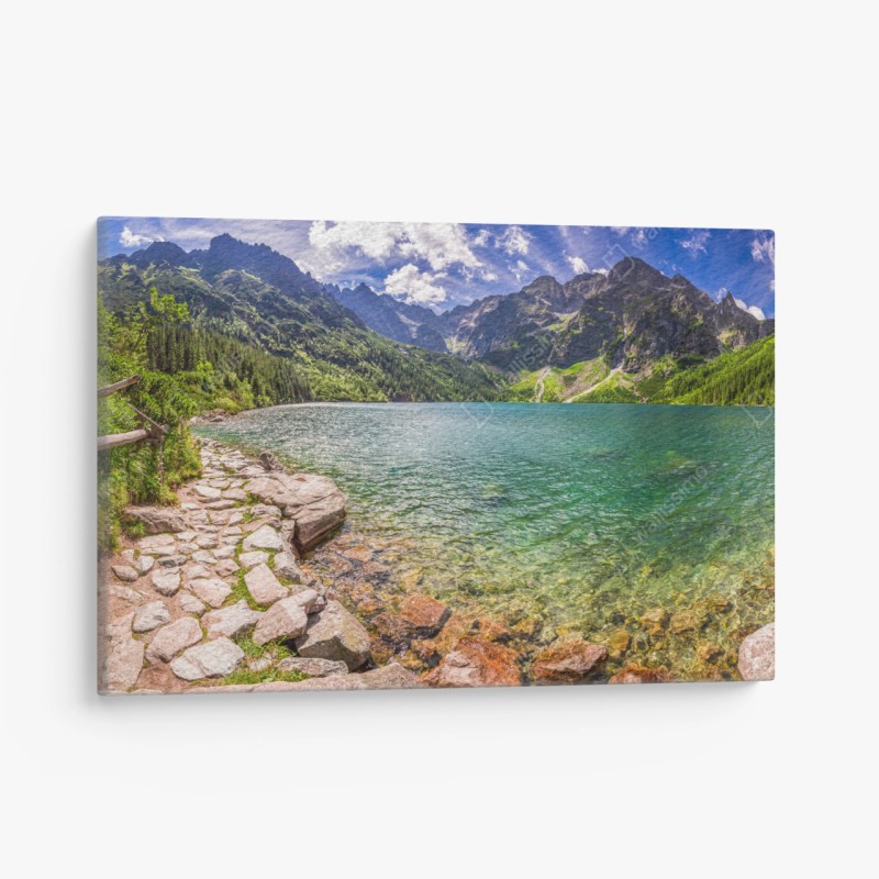 Quadro su tela panorama cristallino dei Tatra