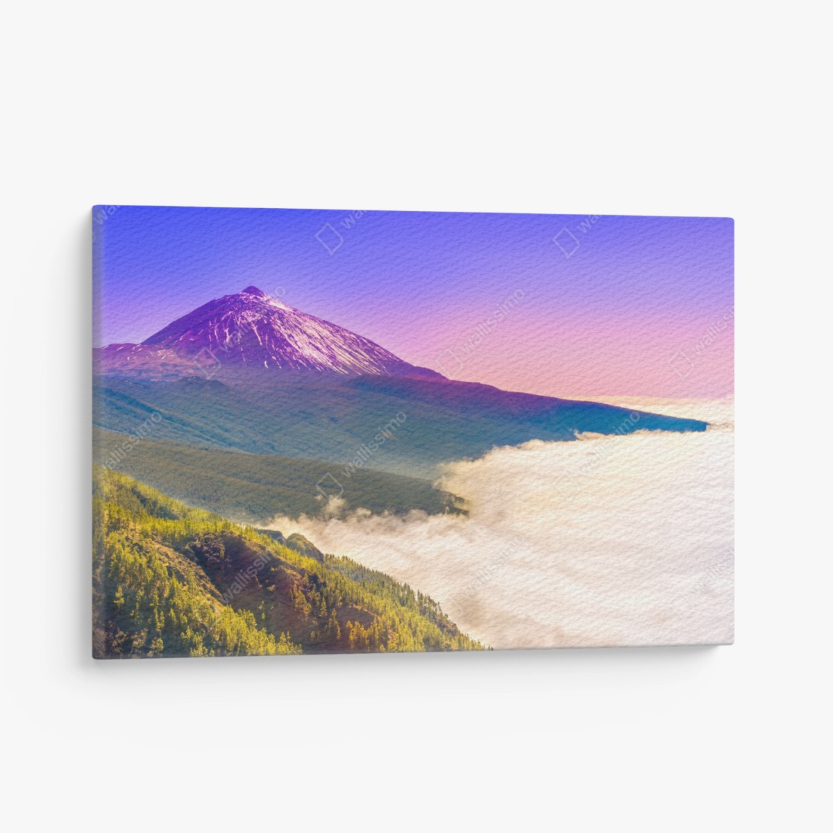 Quadro su tela panorama del vulcano Teide all'alba • Wallissimo®