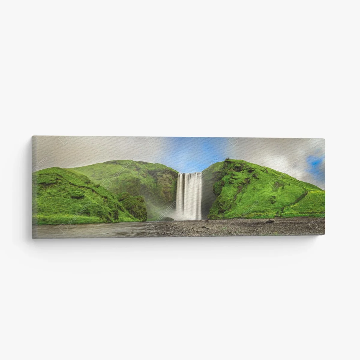 Quadro su tela cascata di Skógafoss, bellezza nordica • Wallissimo® Quadro su tela cascata di Skógafoss, bellezza nordica • Wallissimo®