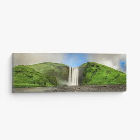 Quadro su tela cascata di Skógafoss, bellezza nordica • Wallissimo®