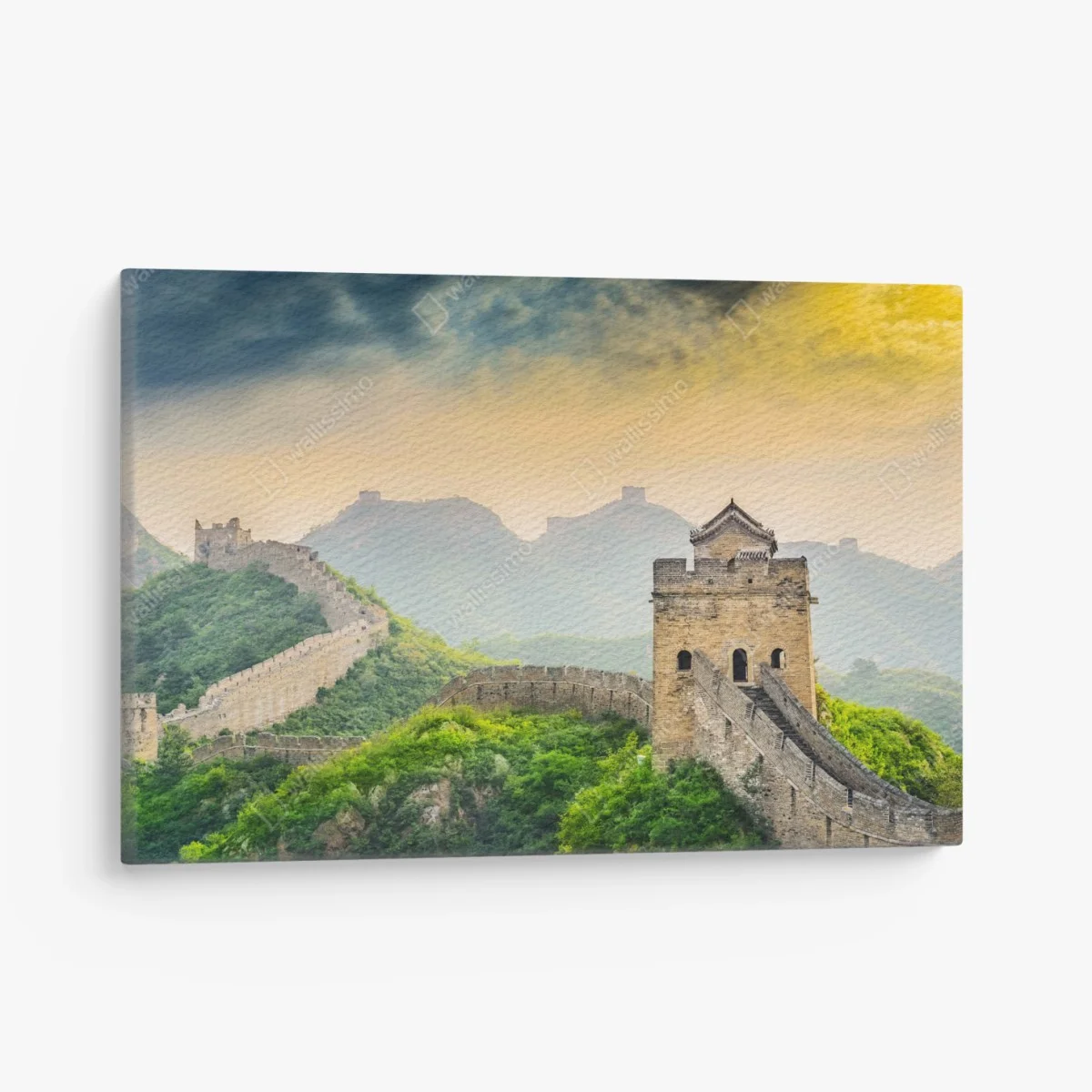 Quadro su tela panorama della Grande Muraglia in Cina al tramonto • Wallissimo® Quadro su tela panorama della Grande Muraglia in Cina al tramonto • Wallissimo®