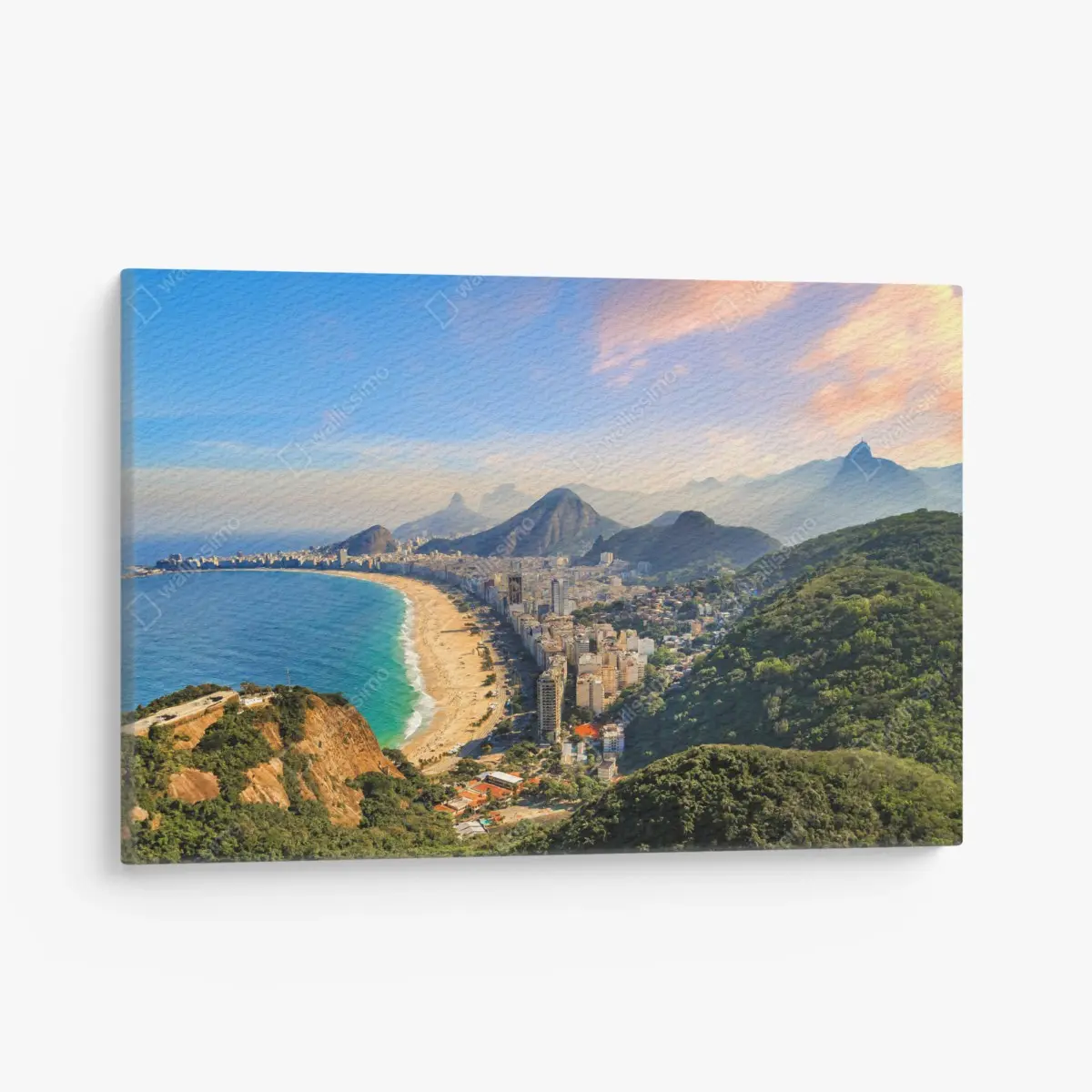 Quadro su tela vista aerea di Copacabana, Rio de Janeiro • Wallissimo®