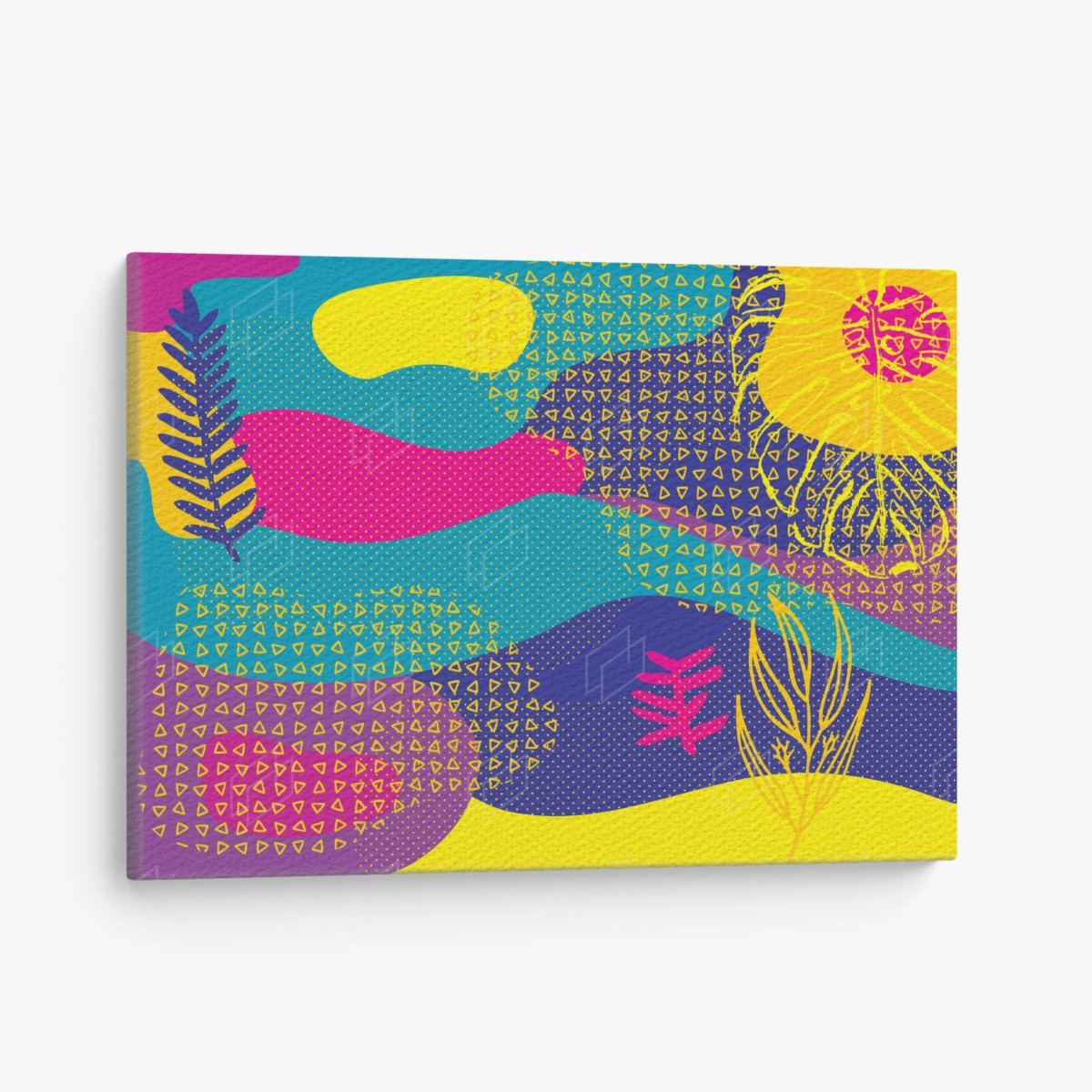 Quadro su tela vibrazioni tropicali astratte • Wallissimo®