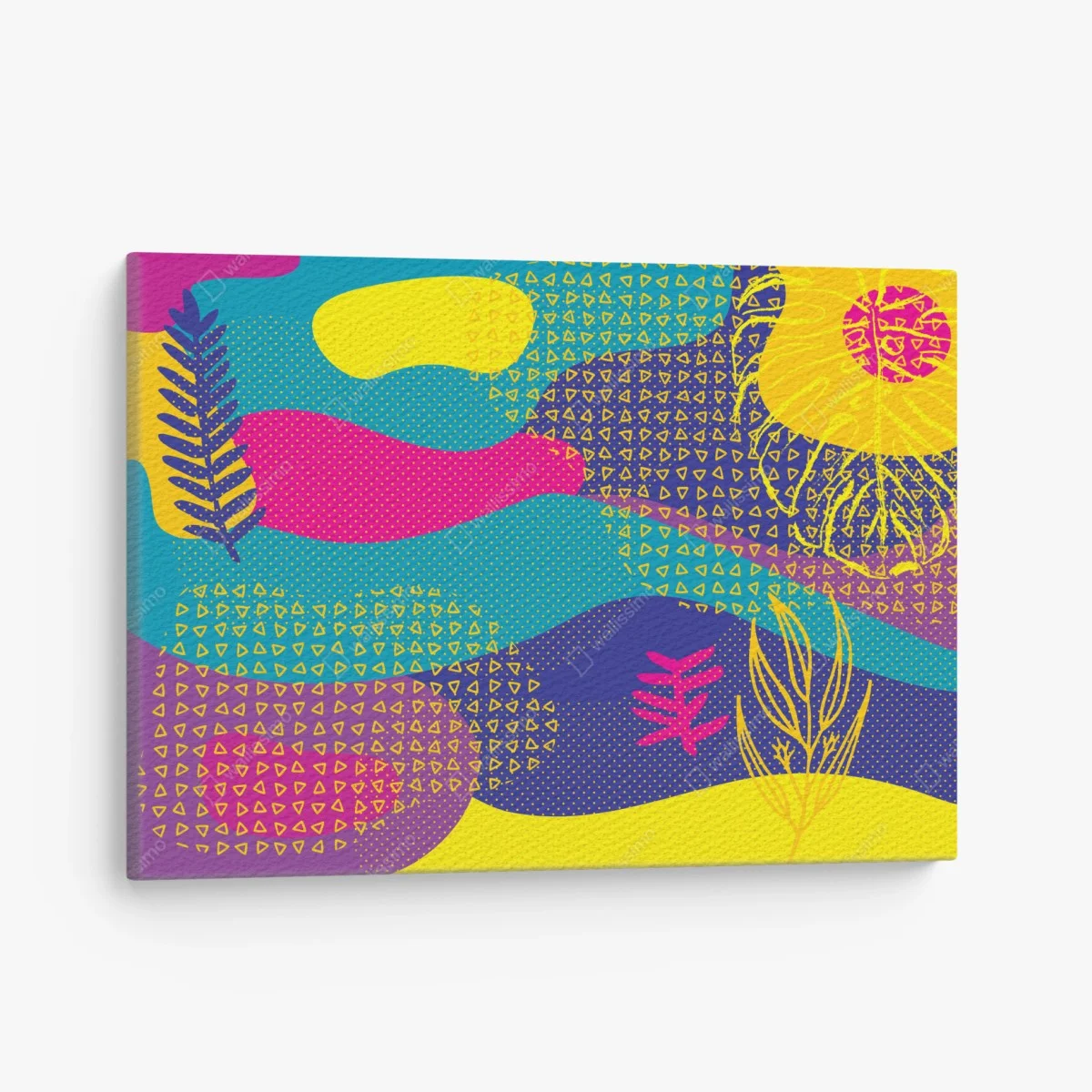 Quadro su tela vibrazioni tropicali astratte • Wallissimo® Quadro su tela vibrazioni tropicali astratte • Wallissimo®