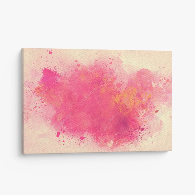 Quadro su tela esplosione di rosa e arancio