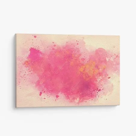 Quadro su tela esplosione di rosa e arancio • Wallissimo®