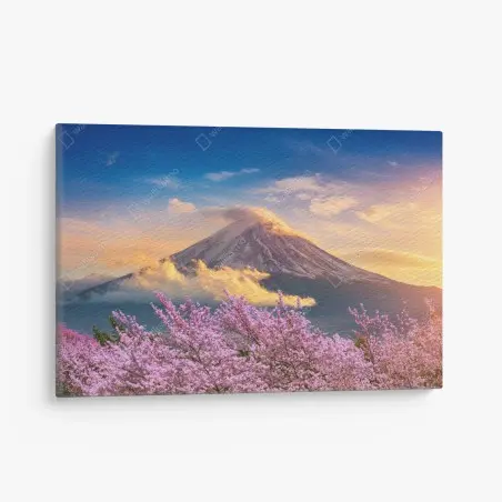 Quadro su tela risveglio primaverile a Monte Fuji • Wallissimo®