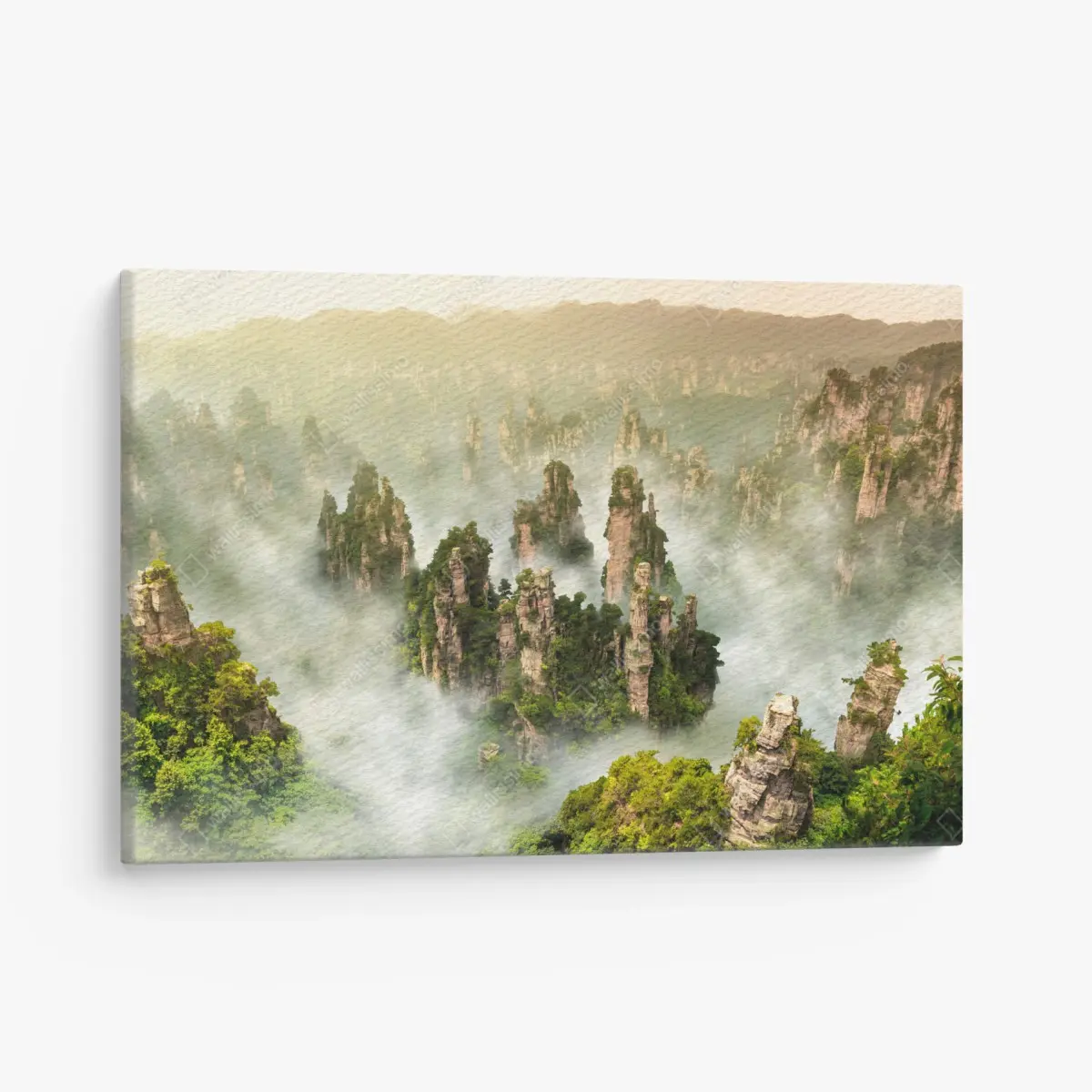 Quadro su tela panorama mistico dei pinnacoli di Zhangjiajie • Wallissimo®