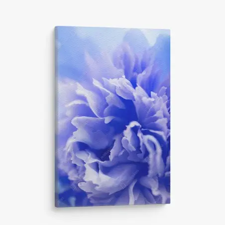 Quadro su tela esplosione di petali blu • Wallissimo®