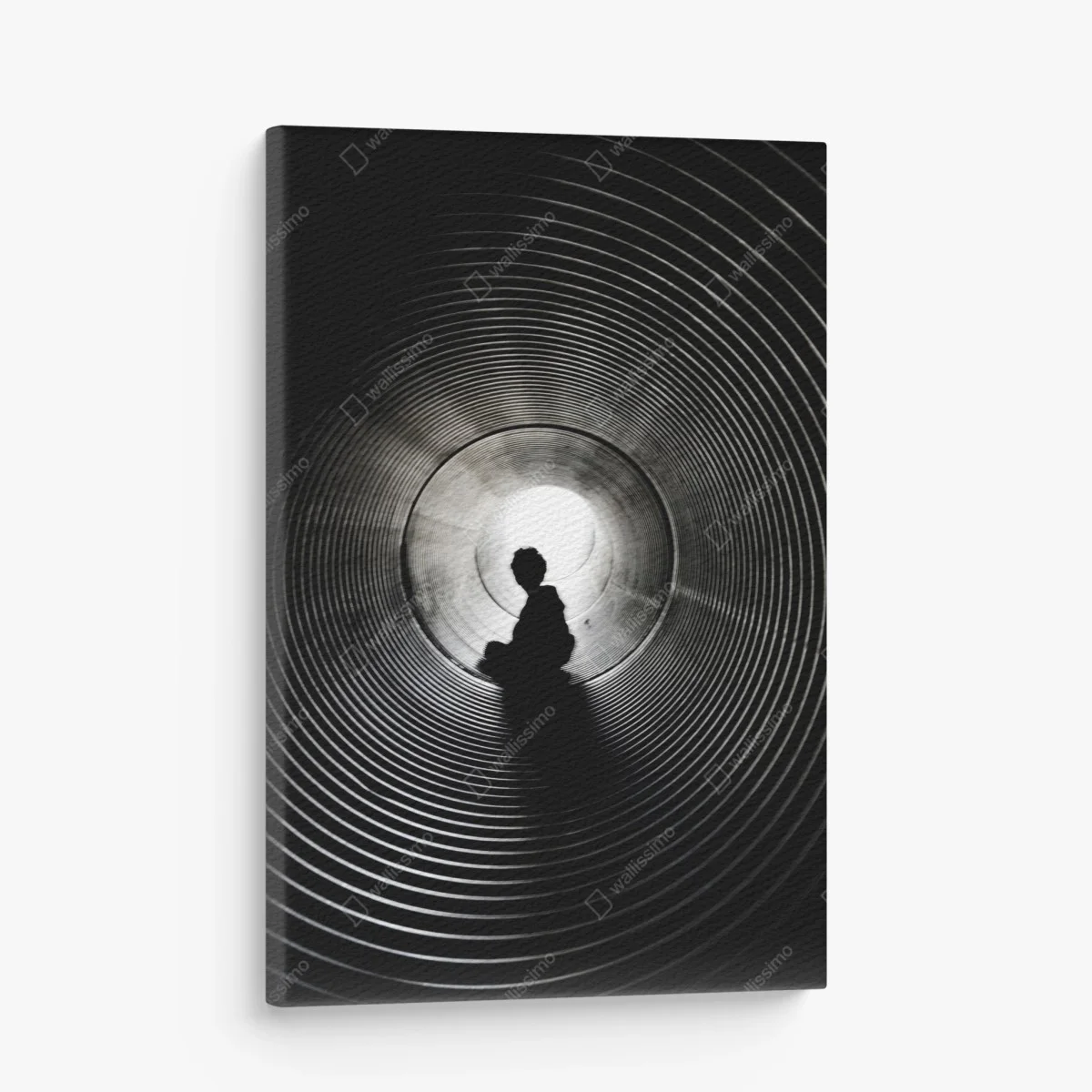 Quadro su tela sagoma nel tunnel di luce e ombre • Wallissimo® Quadro su tela sagoma nel tunnel di luce e ombre • Wallissimo®