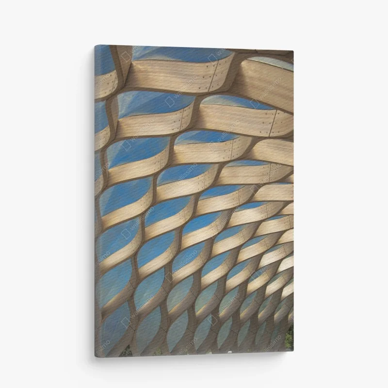 Quadro su tela struttura a nido d'ape in legno di Chicago