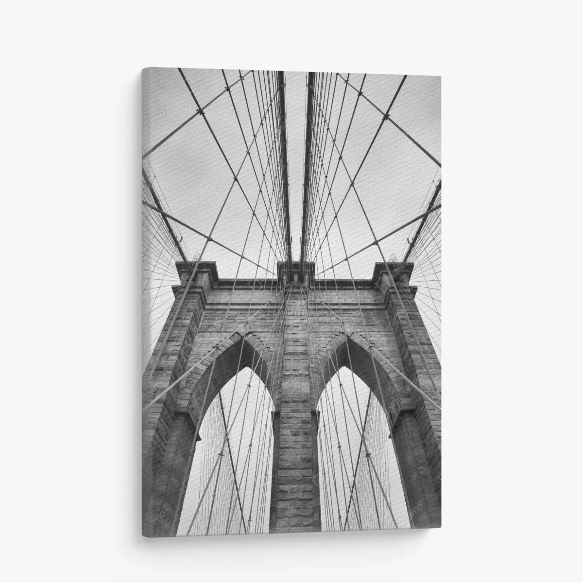 Quadro su tela architettura sospesa: ponte iconico di Brooklyn • Wallissimo® Quadro su tela architettura sospesa: ponte iconico di Brooklyn • Wallissimo®